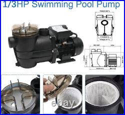 2400GPH 10 Sand Filter Above Ground Swimming Pool Pump intex compatible