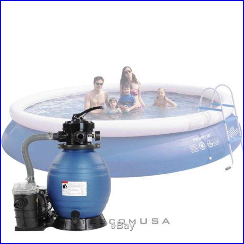 2400GPH 3/4HP Motor Pump 13 Sand Filter Strainer For Above Ground Swimming Pool