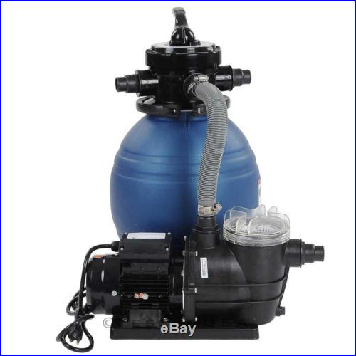 2400GPH 3/4HP Motor Pump 13 Sand Filter Strainer For Above Ground Swimming Pool