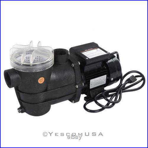 2400GPH 3/4HP Motor Pump 13 Sand Filter Strainer For Above Ground Swimming Pool