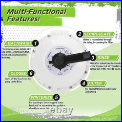 261050 2-Inch HiFlow Multiport Valve Side Mount Replacement with Plumbing Comp 261050 2-Inch HiFlow Multiport Valve Side Mount Replacement with Plumbing Comp