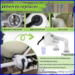 261050 2-Inch HiFlow Multiport Valve Side Mount Replacement with Plumbing Comp 261050 2-Inch HiFlow Multiport Valve Side Mount Replacement with Plumbing Comp