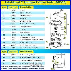 261050 HiFlow Multiport Valve 2'' For Pentair Triton & Quad D. E. And Sand Filter