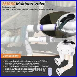 261050 Multiport Valve For Pentair Quad & Triton Pool & Spa D. E. & Sand Filters 261050 Multiport Valve For Pentair Quad & Triton Pool & Spa D. E. & Sand Filters