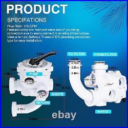 261055 Multiport Valve 2'' For Pentair Triton & Quad Pool & Spa D. E. /Sand Filter