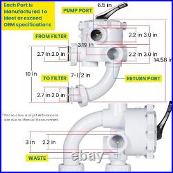 261055 Multiport Valve Side Mount 2'' for Quad Pool & Spa D. E. Filter QUAD60 261055 Multiport Valve Side Mount 2'' for Quad Pool & Spa D. E. Filter QUAD60
