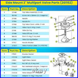 261152 Multiport Valve for Pentair FNS/FNS Plus/Nautilus Plus Pool D. E. Filter 261152 Multiport Valve for Pentair FNS/FNS Plus/Nautilus Plus Pool D. E. Filter