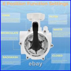 261173 1-1/2 Multiport Valve Replacement for Pentair Quad D. E. And Sand Filters