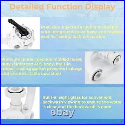 261173 1-1/2 Multiport Valve Replacement for Pentair Quad D. E. And Sand Filters