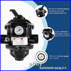 262506 1-1/2Inch 6-Way Clamp Style Valve Compatible with Pool & Spa Sand Filter