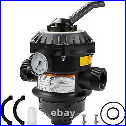 262506 1-1/2Inch 6-Way Clamp Style Valve Compatible with Pool & Spa Sand Filter