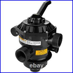 262506 1-1/2Inch 6-Way Clamp Style Valve Compatible with Pool & Spa Sand Filter