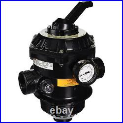 262506 1-1/2Inch 6-Way Clamp Style Valve Compatible with Pool & Spa Sand Filter