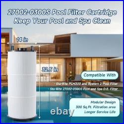 27002-0300S Pool Filter Cartridge, Compatible With Sta-Rite System 2 Modular Med
