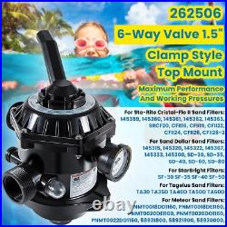 272526 Sand Filter Multiport Valve Replacement for Pentair 262506 1-1/2 Inch 6 W