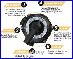 272526 Sand Filter Multiport Valve Replacement for Pentair 262506 1-1/2 Inch 6 W 272526 Sand Filter Multiport Valve Replacement for Pentair 262506 1-1/2 Inch 6 W