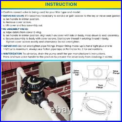272526 Sand Filter Multiport Valve Replacement for Pentair 262506 1-1/2 Inch 6 W