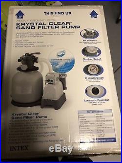 28651EG Intex Krystal Clear Sand Filter System, 14 in Filter with 0.75 HP Pump