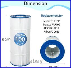 2X C-9410 Pool Filter For Pentair CC100 CCRP100 PAP100 FC-0686 FC-0696 R173215