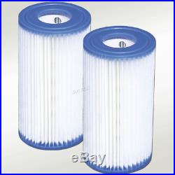 2 Pack Intex Type A Filter Cartridge for Above Ground Swimming Pool Pumps