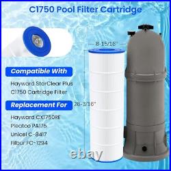 2-Pack PA175 Pool Filter Cartridge for Hayward C1750, CX1750RE, C-8417, FC-1294 2-Pack PA175 Pool Filter Cartridge for Hayward C1750, CX1750RE, C-8417, FC-1294