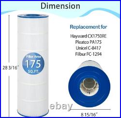 2-Pack PA175 Spa Pool Filter For Hayward C1750, CX1750RE, Unicel C-8417, FC-1294 2-Pack PA175 Spa Pool Filter For Hayward C1750, CX1750RE, Unicel C-8417, FC-1294