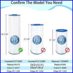 2-Pack PA175 Spa Pool Filter For Hayward C1750, CX1750RE, Unicel C-8417, FC-1294 2-Pack PA175 Spa Pool Filter For Hayward C1750, CX1750RE, Unicel C-8417, FC-1294