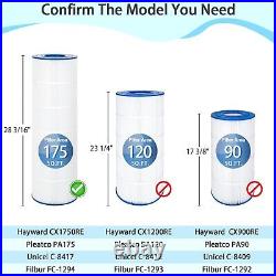 2-Pack PA175 Spa Pool Filter For Hayward C1750, CX1750RE, Unicel C-8417, FC-1294 2-Pack PA175 Spa Pool Filter For Hayward C1750, CX1750RE, Unicel C-8417, FC-1294