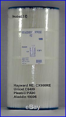 2 Pk Hayward Star-Clear Plus C-900 CX900-RE Filter Cartridge C-8409 FC-1292 PA90