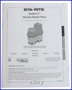2 Sta-Rite 27002-0150S System 2 PLM150 Cartridge Filter Replacements 150 Sq Ft