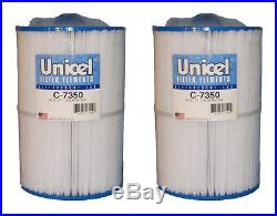 2 Unicel C-7350 Replacement Cartridge Filters 50 Sq Ft Caldera Spas New Style