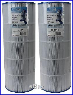 2 Unicel C-8414 Replacement Cartridge Filters 150 Sq Ft Waterway Clearwater II