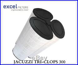 3PACK JACUZZI OVAL Tri-clops 300 XLS-927 Replacement Pool Filter Cartridge USA