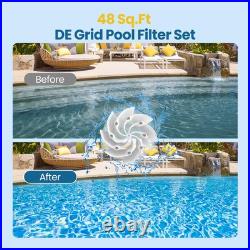 48 Sq. Ft FS-2004 DE Grid Pool Replacement Filter Set Compatible with Unicel F