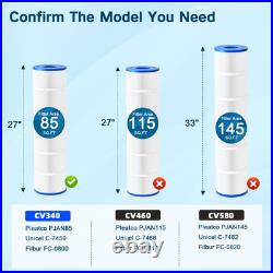 4PK CV340 Pool Filter Cartridges Fits Jandy CL340/CV340, PJAN85, Ultral-A8