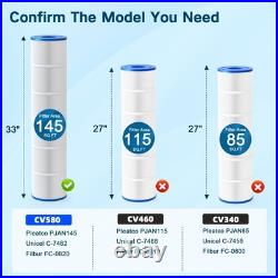 4PK CV580 Pool Filter Cartridges Fits Jandy CL580/CV580, PJAN145, Ultral-A10