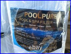 4Pk. POOLPURE PLF137A Pool Filter for PA137, Unicel C-7490, Filbur FC-1297