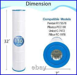 4X CCP520 Pool Filter Cartridge For Pentair Clean & Clear Plus 520, PCC130-PK4 4X CCP520 Pool Filter Cartridge For Pentair Clean & Clear Plus 520, PCC130-PK4