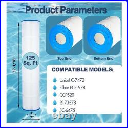 4X PCC130 Pool Filter for Pentair Clean & Clear Plus 520, R173578, Unicel C-7472 4X PCC130 Pool Filter for Pentair Clean & Clear Plus 520, R173578, Unicel C-7472