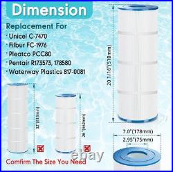 4X Pack Pool Filter Cartridges C-7470 Fits Pentair CCP320 & PCC80 Replaces New