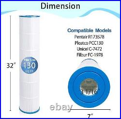 (4) Future Way Pool Filters CCP520 replaces PCC130/178585/R173578/C7472/FC19