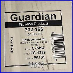 4 Guardian Filtration 732-166 Replacement for CX1280-XRE &RE Hayward C-5025&5030