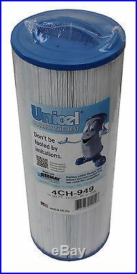 4 New Unicel 4CH-949 Pool Spa Waterway Replacement Filter Cartridges 50 Sq Ft