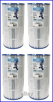 4 New Unicel C-8311 Spa Replacement Cartridge Filters 100 Sq Ft Hayward Xstream