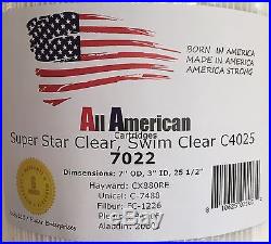 4 PACK Hayward CX880XRE All American 7022 Pleatco PA106 Pool Filter Cartridge