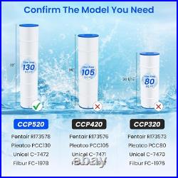 4-PACK PCC130 For Pentair CCP520, R173578, 178585, C-7472 Pool Filter Cartridge