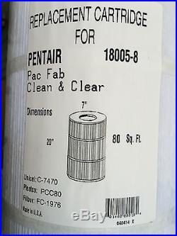 4 PK Pentair Clean & Clear Plus 320 R173573 Pleatco PCC80 18005 Filter Cartridge