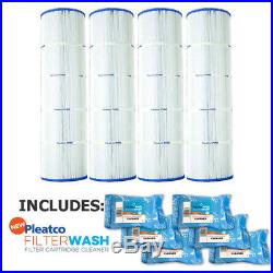 4 PK Pleatco PA106-PAK4 Filter Cartridge Hayward SwimClear with 6x Filter Washes