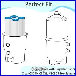 4-Pack C3030 Pool Filter Cartridges Compatible with Hayward SwimClear C3020 PA81