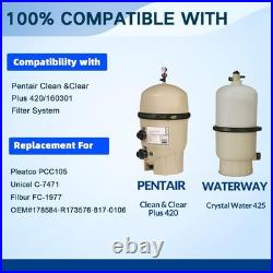 4-Pack CCP420 Pool Filter Cartridges Compatible with Pentair Clean & Clear Plus